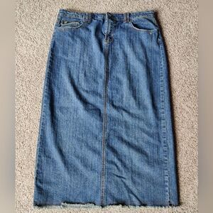 Cato Denim Maxi Skirt - Size 14